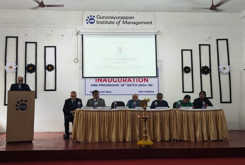 29th MBA BATCH COMMENCED AT GIM