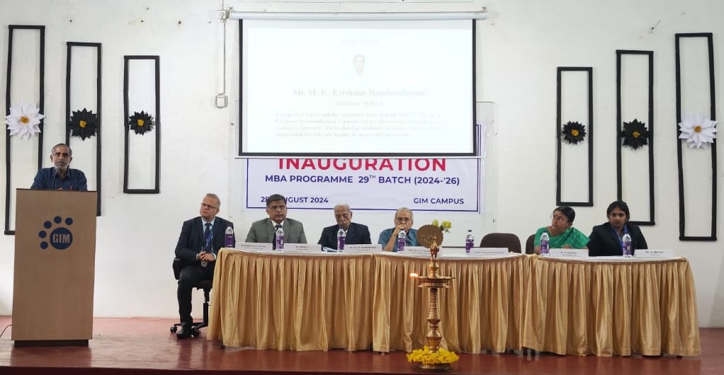 29th MBA BATCH COMMENCED AT GIM