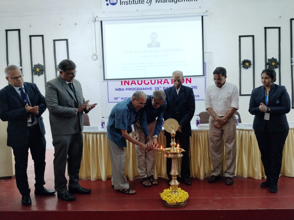 29th MBA BATCH COMMENCED AT GIM